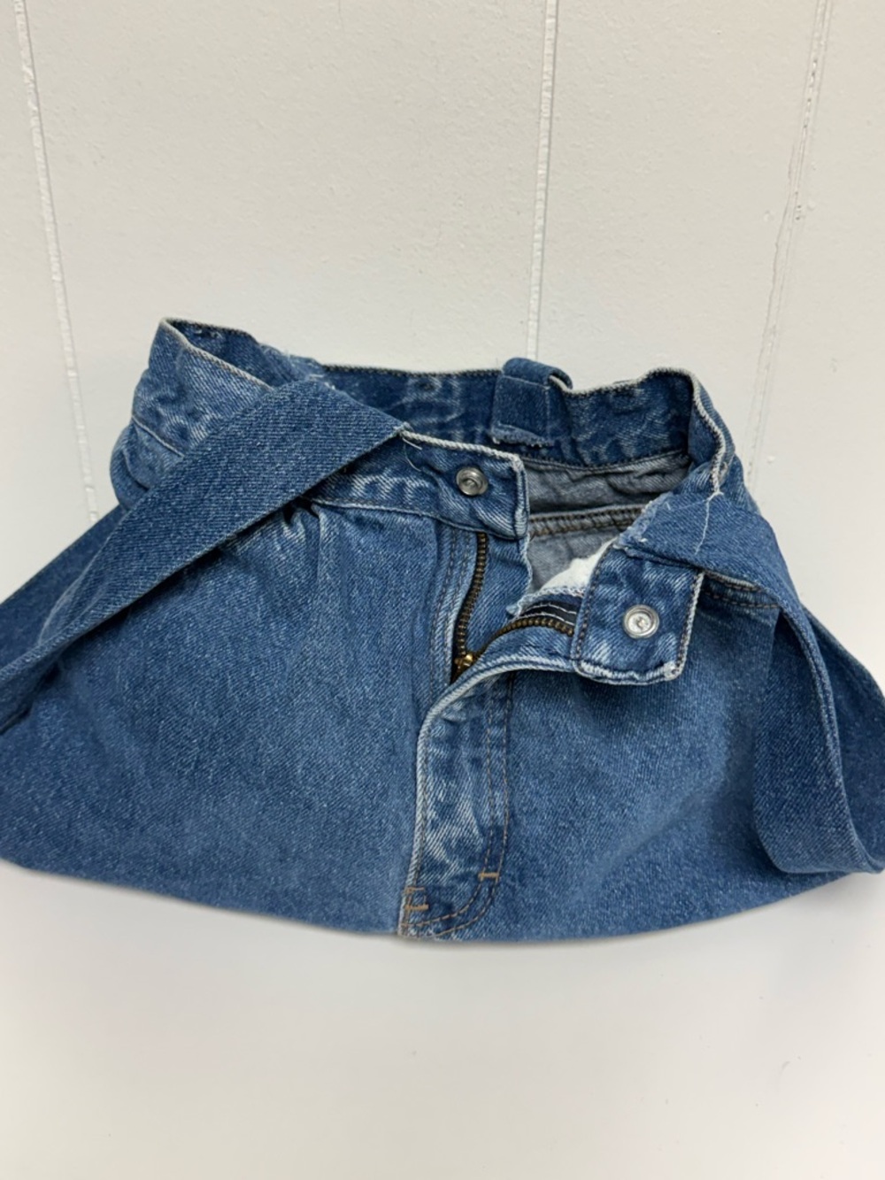 Upcycled Denim Tote bag (Vintage Brittania Jeans) Shoulder Bag - Picture 4 of 12